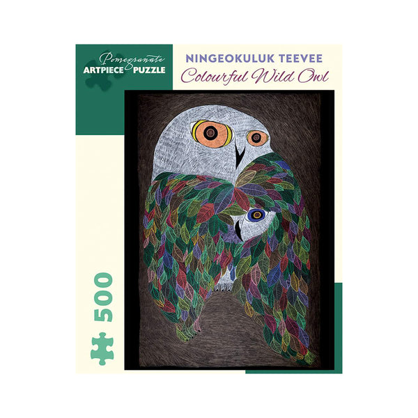 Ningiukulu Teevee: Colourful Wild Owl - 500 Piece Jigsaw Puzzle