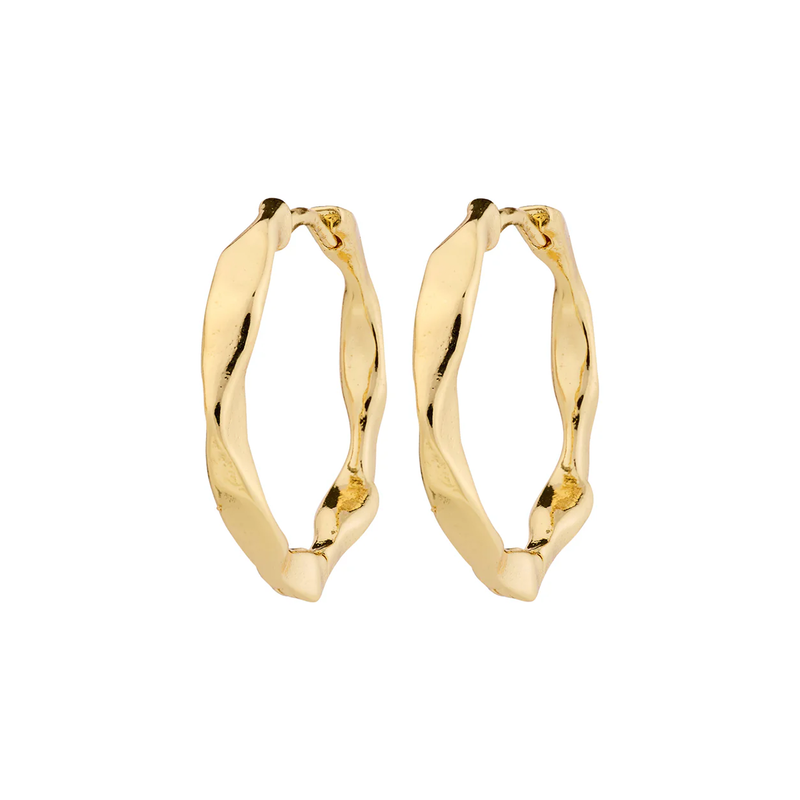 Dawn Gold Plated Hoops