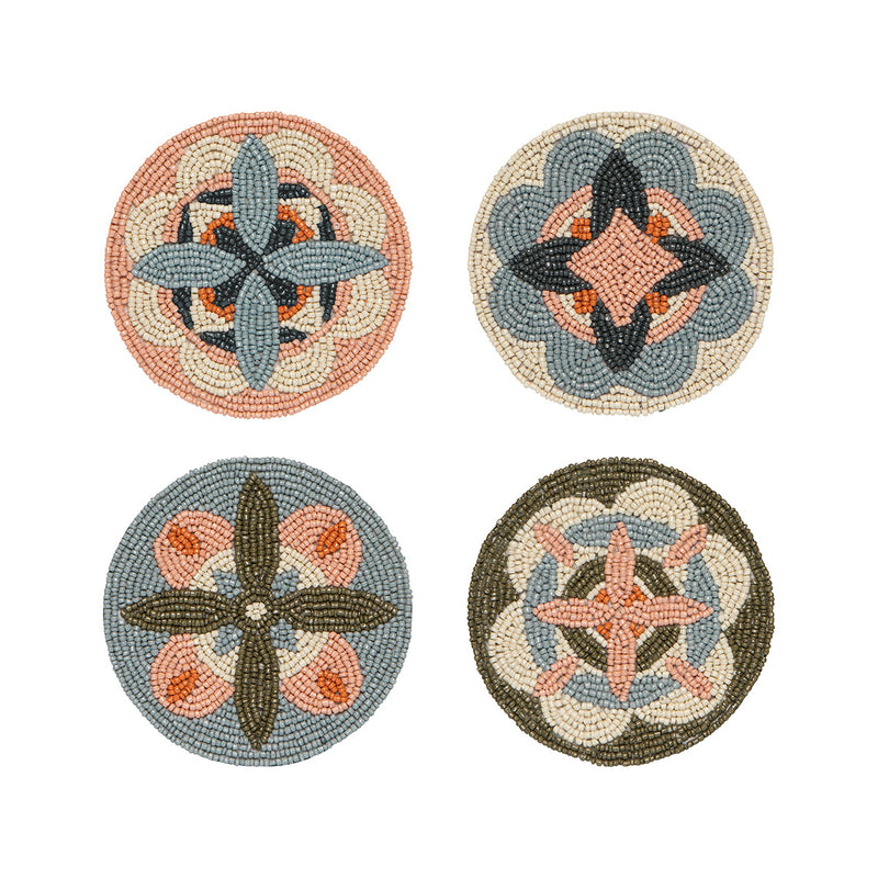 Beaded Coasters Set