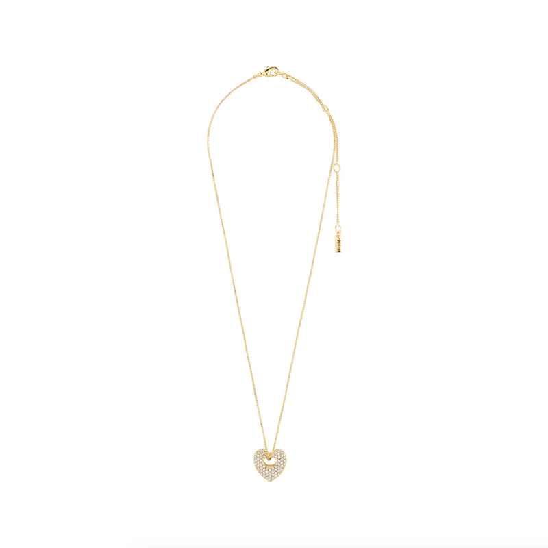 Dune Gold Plated Heart Necklace