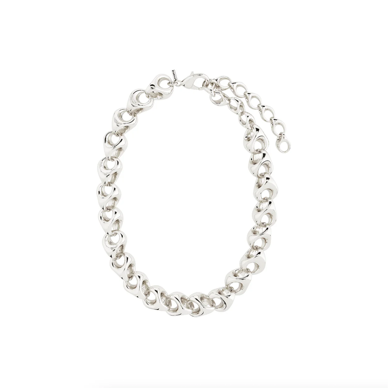 Dune Silver Plated Chunky Chain Necklace