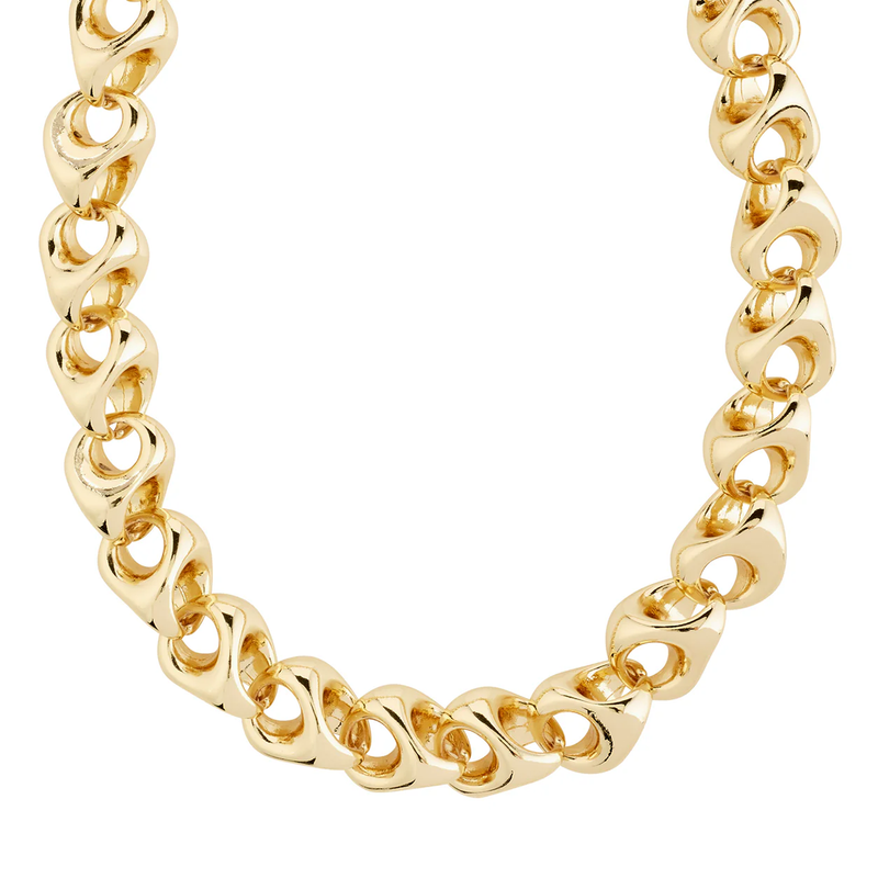 Dune Gold Plated Chunky Chain Necklace