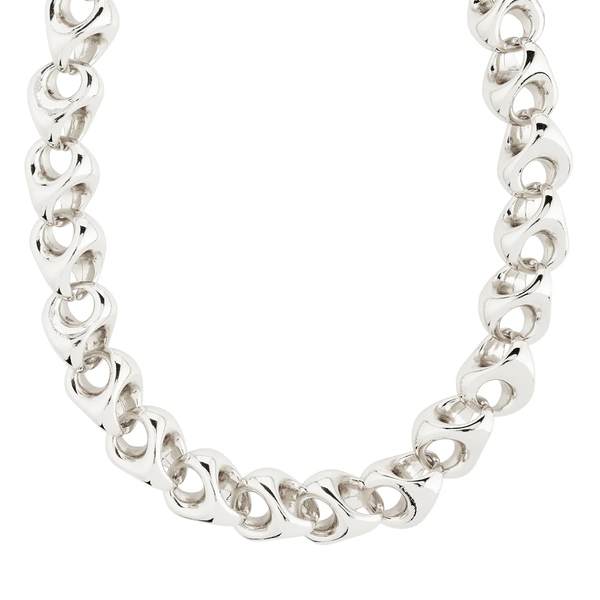 Dune Silver Plated Chunky Chain Necklace