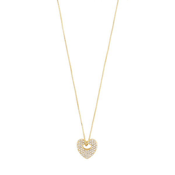 Dune Gold Plated Heart Necklace