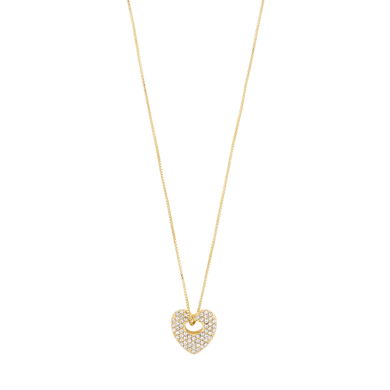 Dune Gold Plated Heart Necklace