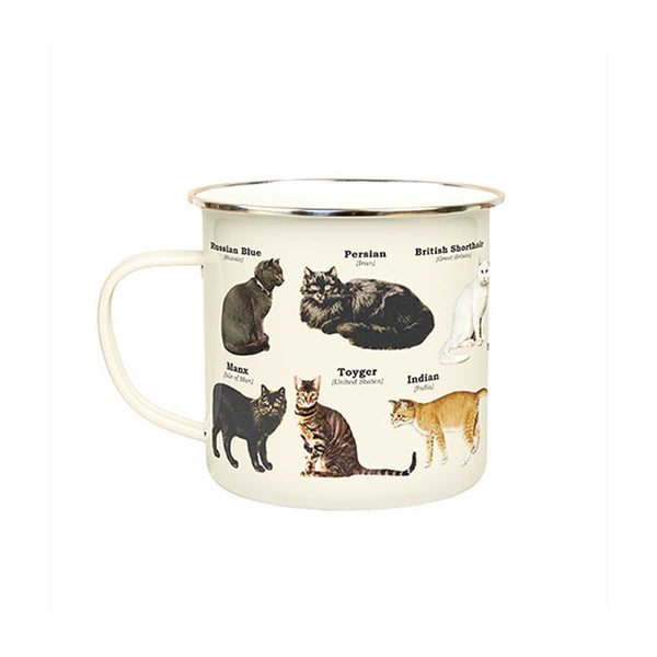 Enamel Cat Mug