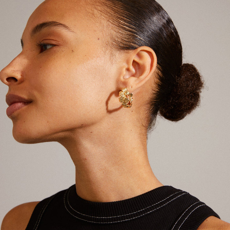 Echo Gold Plated Hoops
