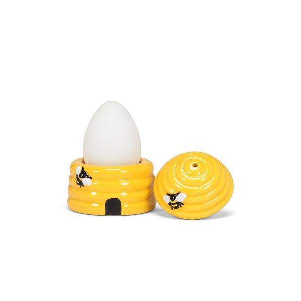 Beehive Egg Cup with Salt Shaker