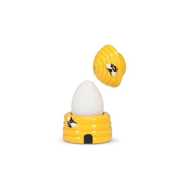 Beehive Egg Cup with Salt Shaker