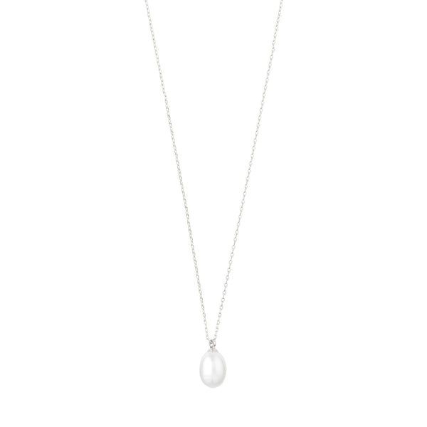 Eila Silver Plated Pearl Necklace