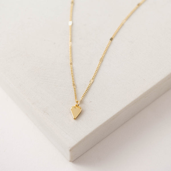 Gold Plated Everly Heart Necklace