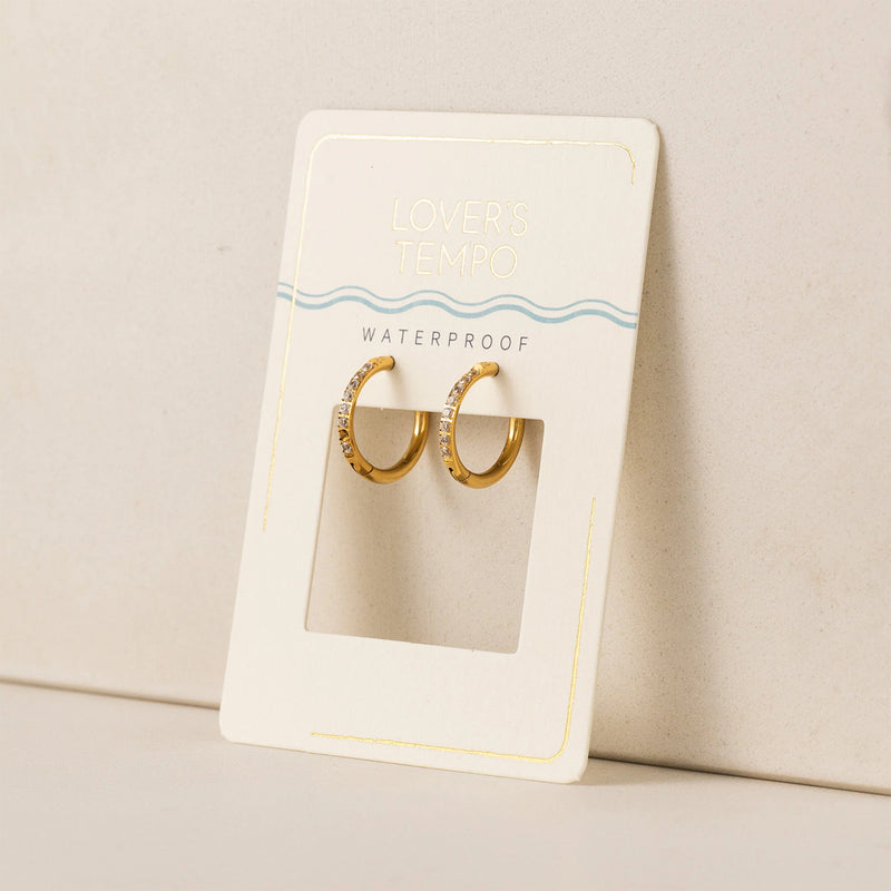 Gold Evie 15mm Huggie Hoop Earrings