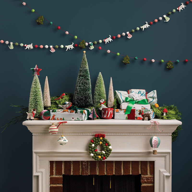 Christmas Cats Felt Garland