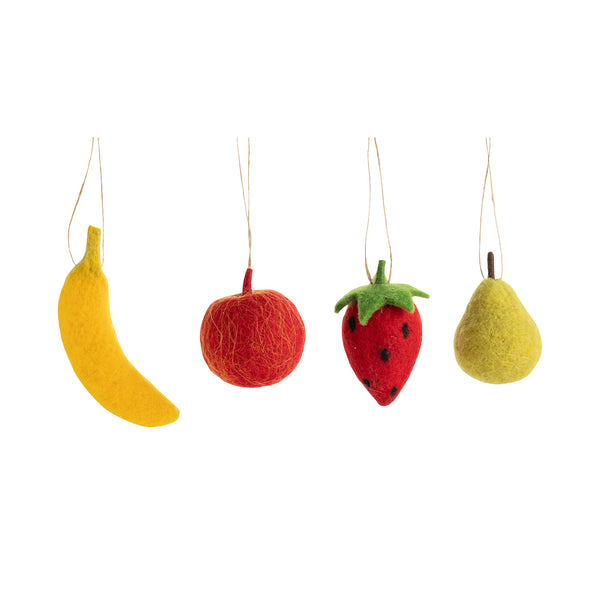 Assorted Felt Fruit Ornament