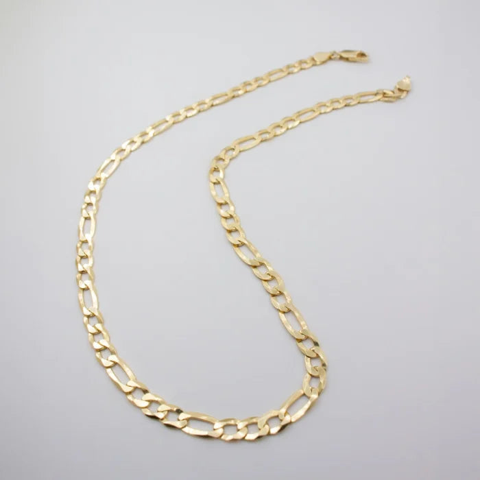 Gold Vermeil 22" Figaro Chain
