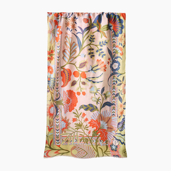 Folky Floral Cotton Scarf