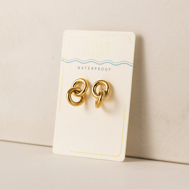 Gold Linx Drop Earrings