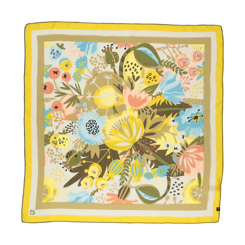 Floral Explosion Silk Square