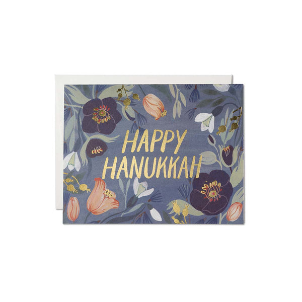 Hanukkah Flowers Card