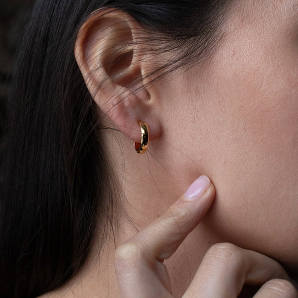 Gold Vermeil Perfect Little Hoops