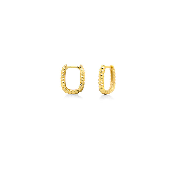 Oval Twist-Croissant Huggie