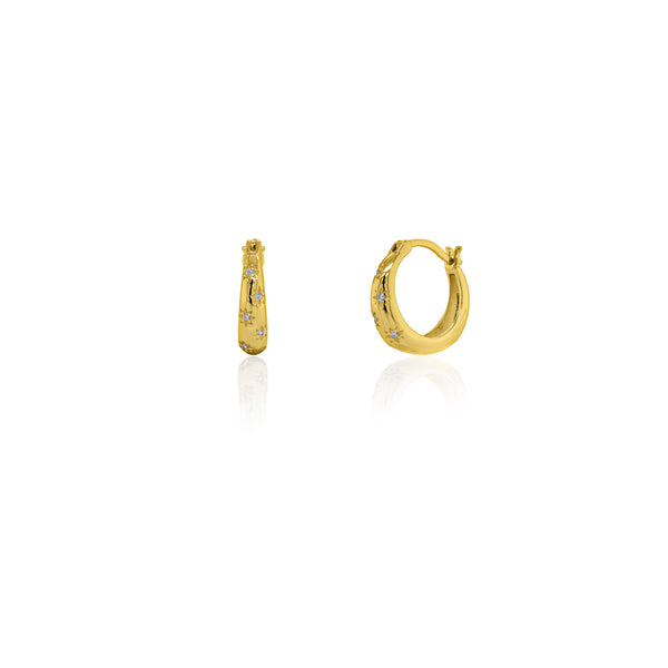 Star Setting CZ Huggies
