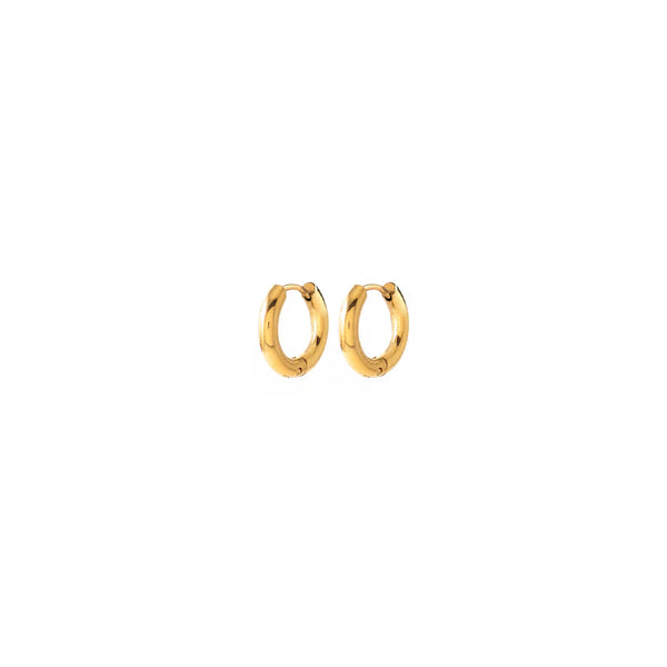 Huguette Gold Tiny Hoops