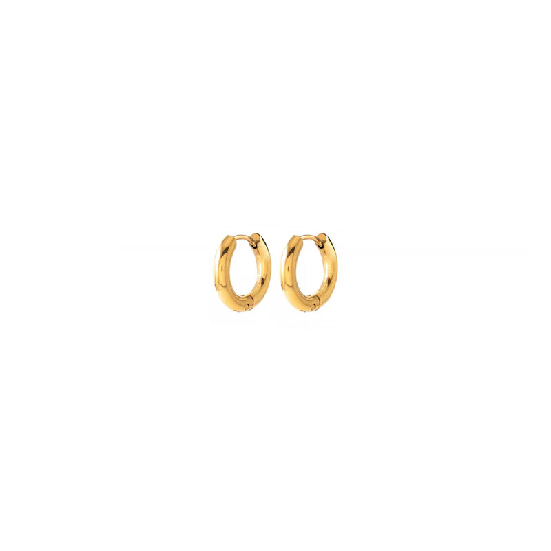 Huguette Gold Tiny Hoops