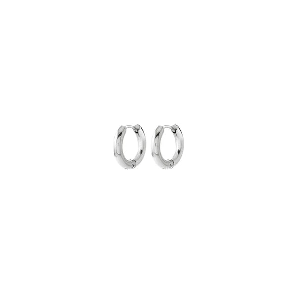 Huguette Silver Tiny Hoops