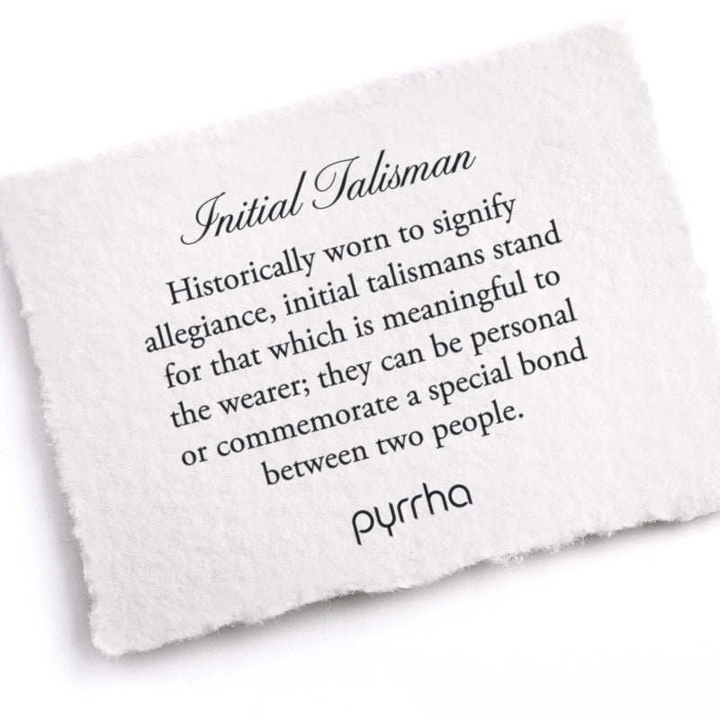 Small Silver H Initial Talisman - Limited Edition