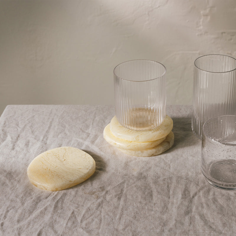 Ivory-Resin Coasters Set