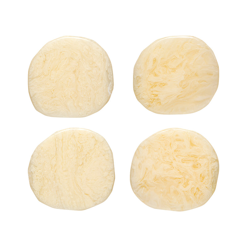 Ivory-Resin Coasters Set