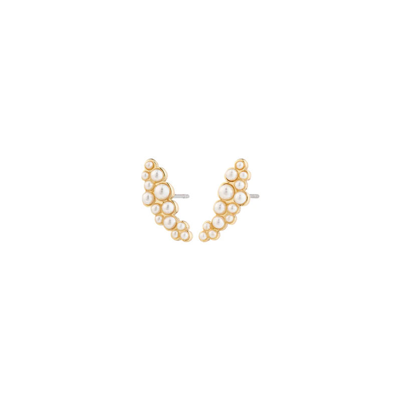 Jova Gold Plated Pearl Earrings