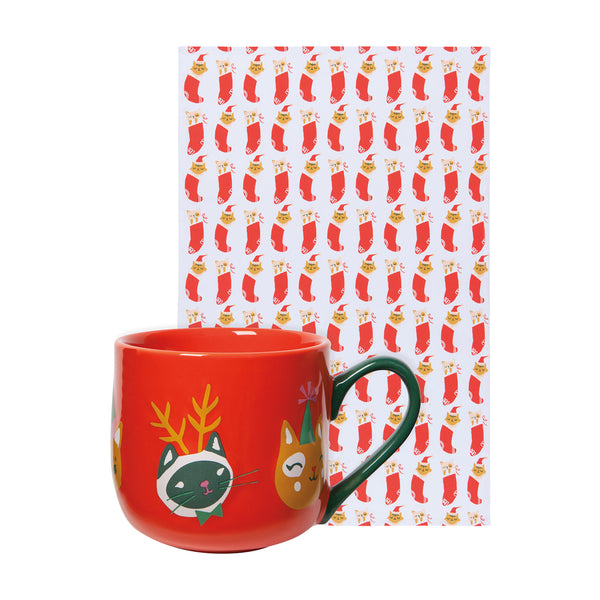 Let it Meow Mug and Dishtowel - Set of 2