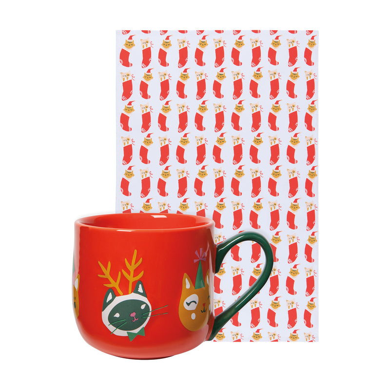 Let it Meow Mug and Dishtowel - Set of 2