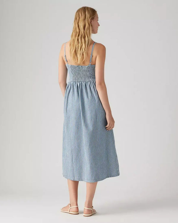 Alessie Bustier Dress - Mischa Stripe