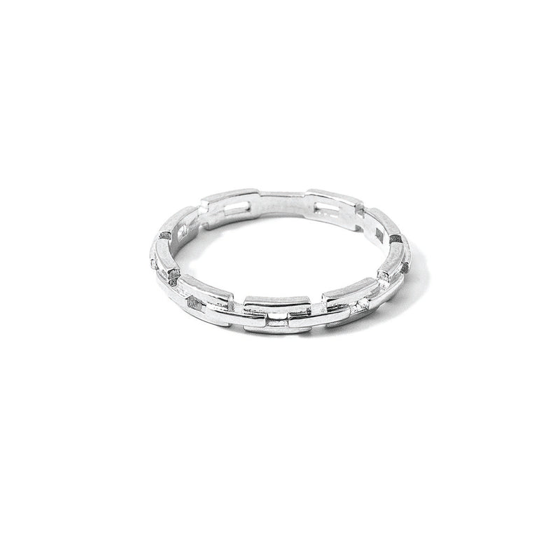 Silver Link Ring
