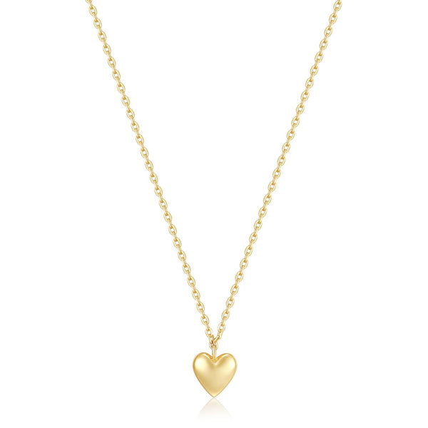 Micro Heart Charm Necklace