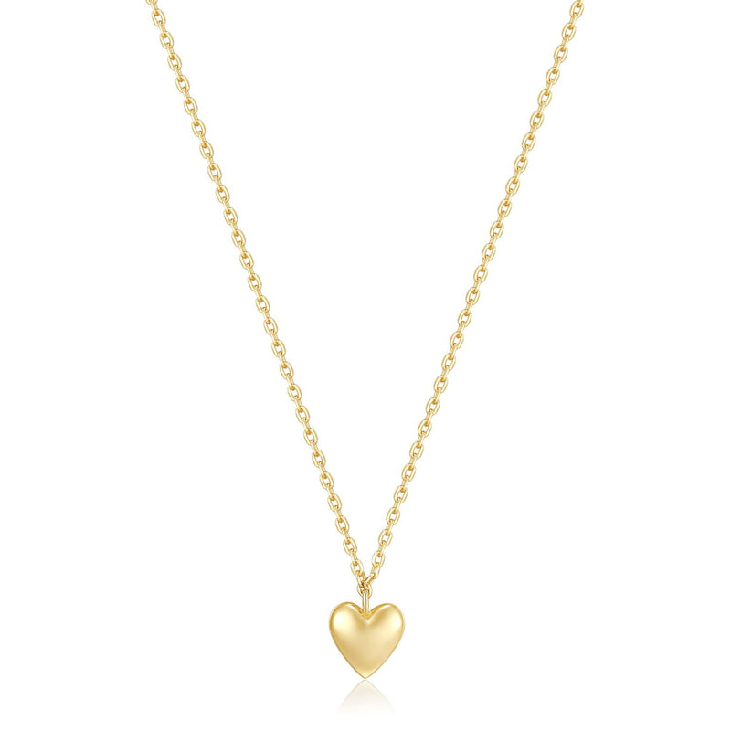 Micro Heart Charm Necklace