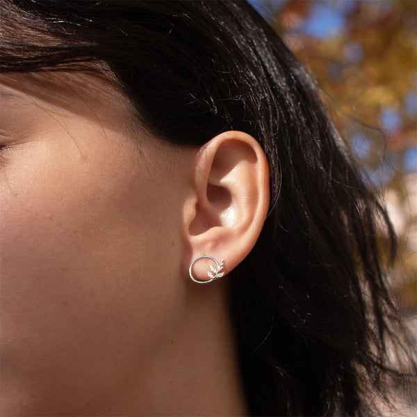 Silver Wreath Studs