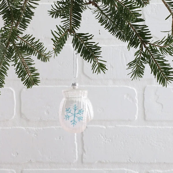 Glass Mitten Ornament
