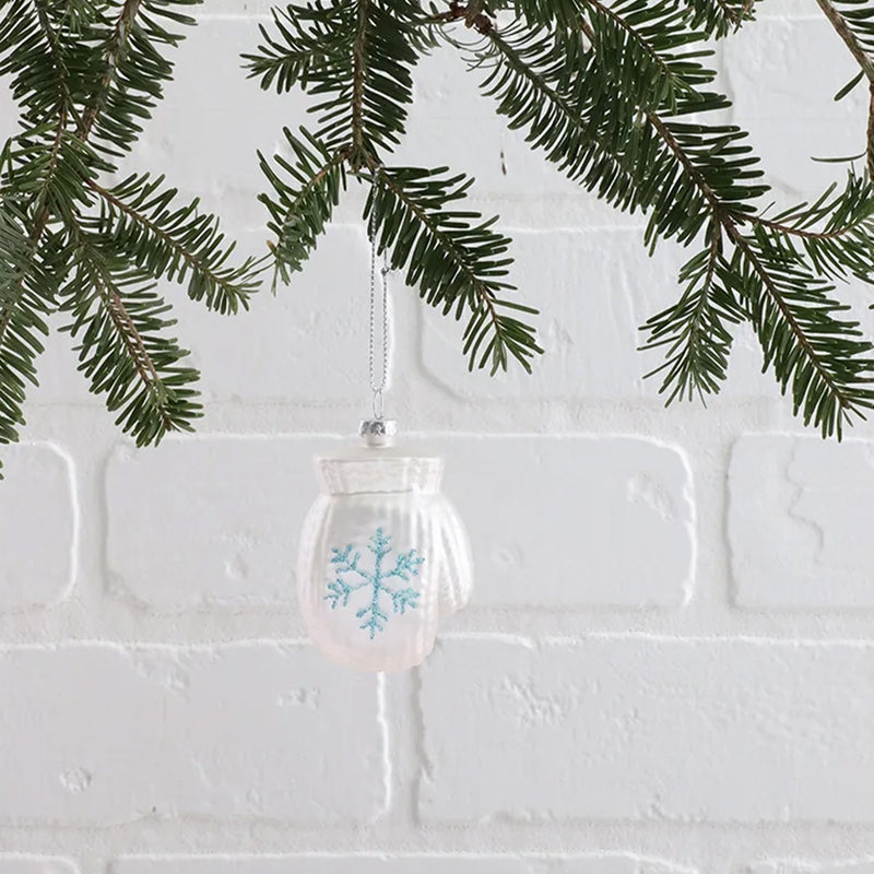 Glass Mitten Ornament