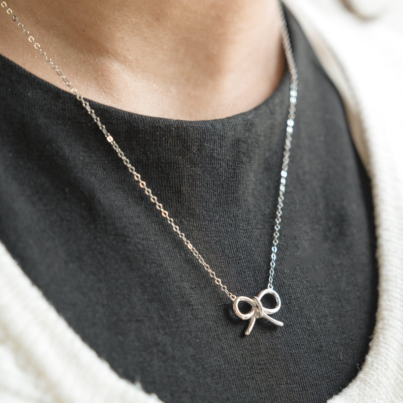 Ribbon Bow Necklace