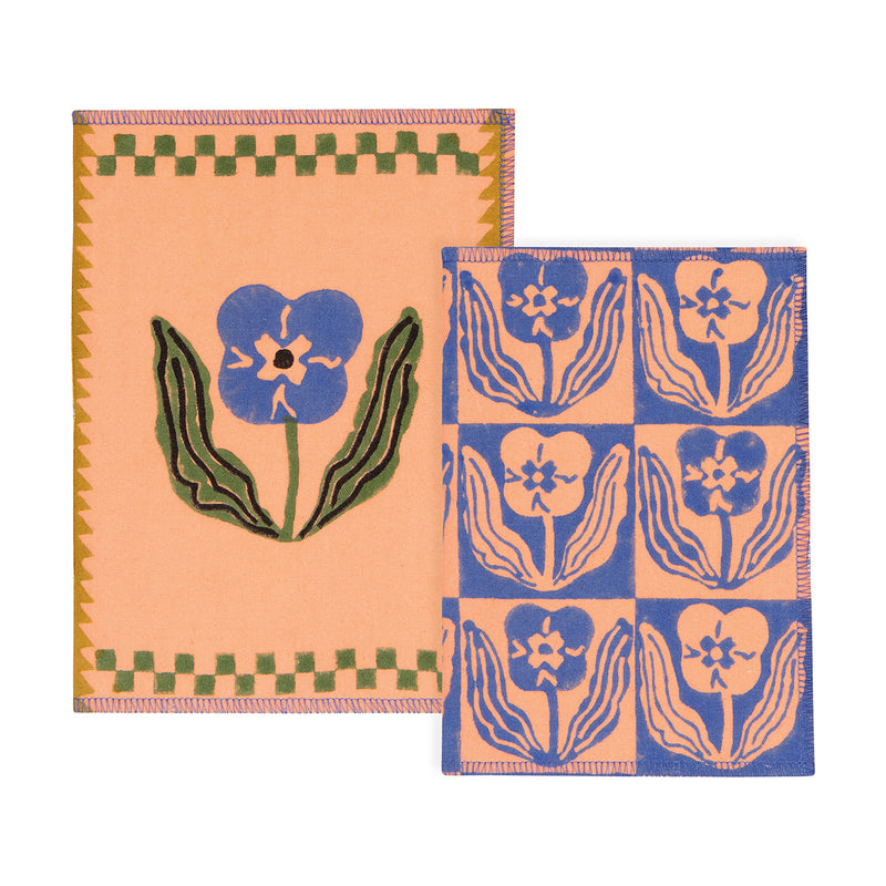 Set of Two Block Print Notebooks