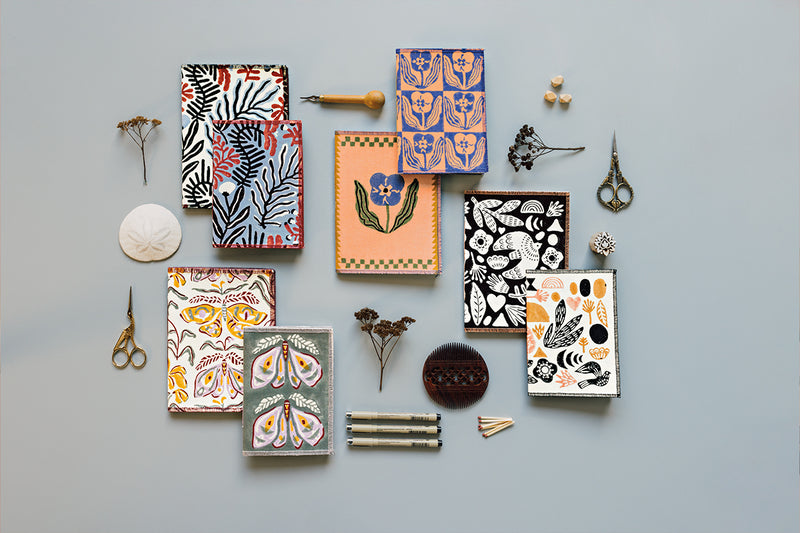 Set of Two Block Print Notebooks