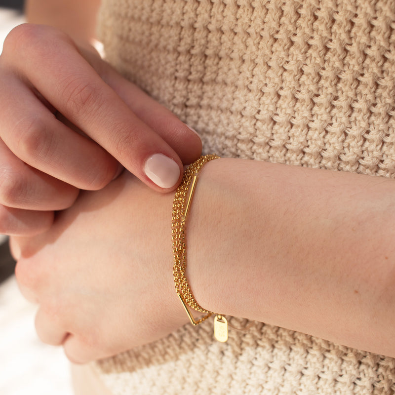 Gold Vermeil Tipis + Rolo Necklace