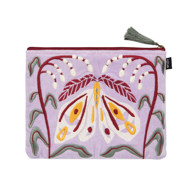 Embroidered Flat Pouch