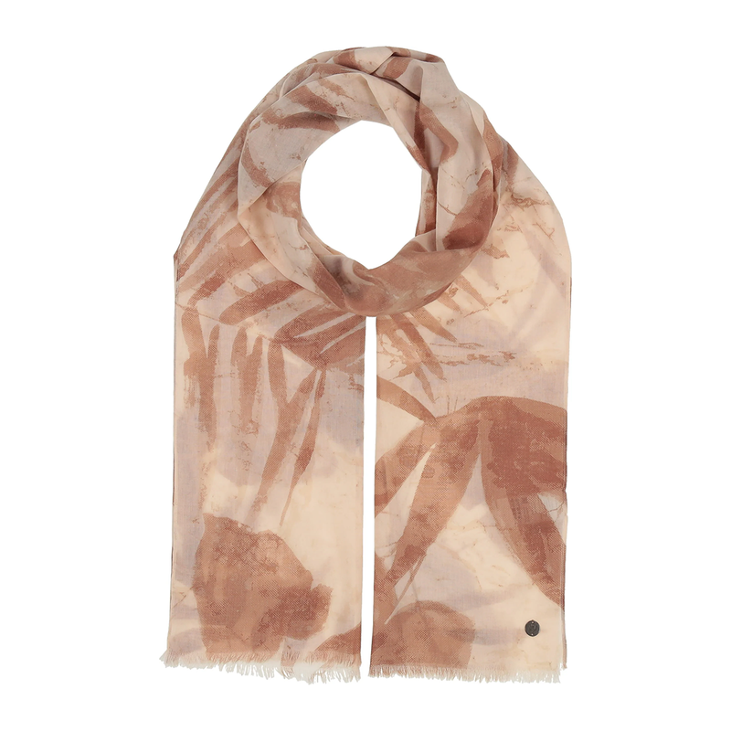 Shadow Palms Cotton Scarf