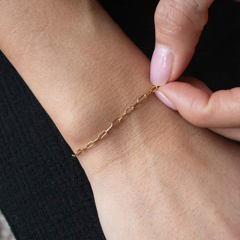Fine Gold Vermeil Parallel Chain Bracelet