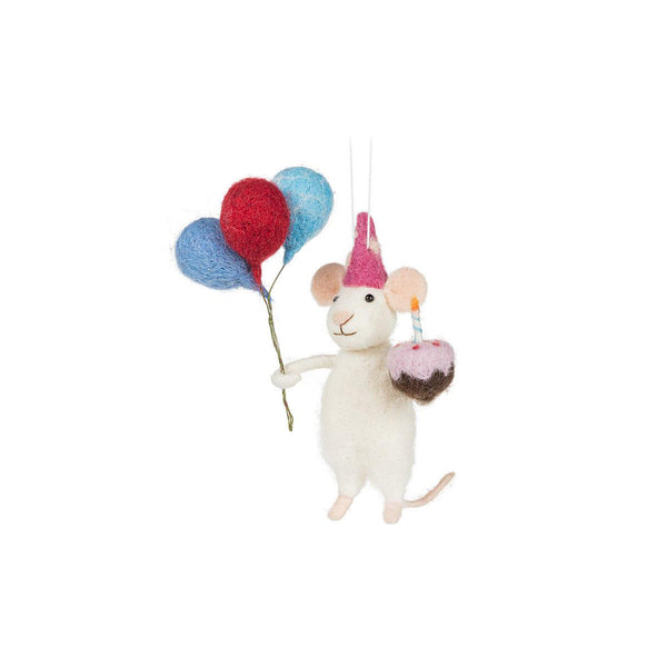 Birthday Mouse Ornament